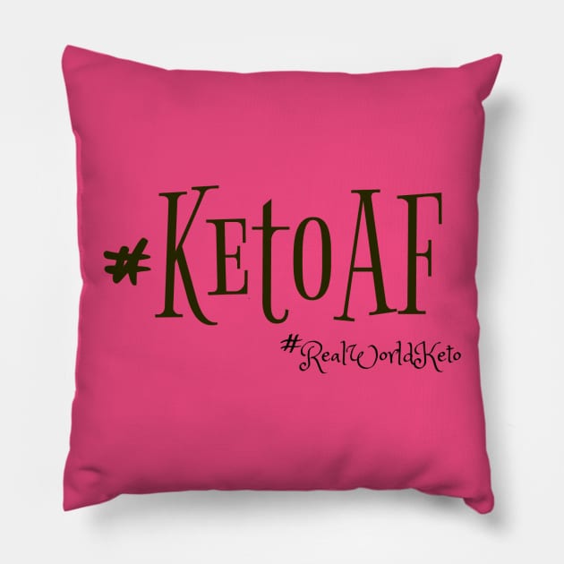 Ladies ketoaf Pillow by KetoMonster