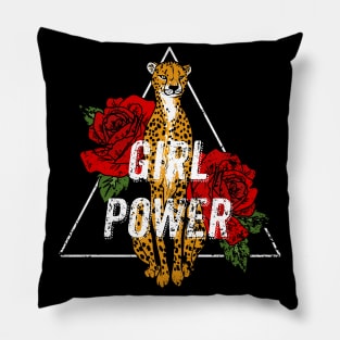 Girl Power - Cheetah Pillow