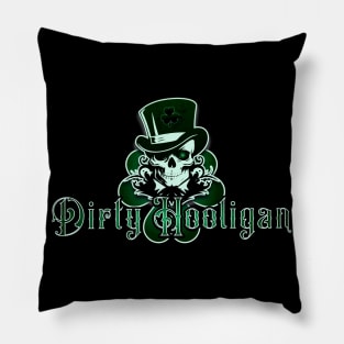 Dirty Hooligan Clover Logo Pillow