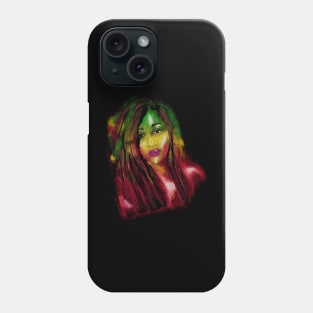 Rasta Woman, African Afro, Jamaica Phone Case