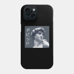 David Pixel Art (Grey) Phone Case