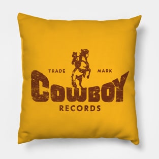 Cowboy Records Pillow