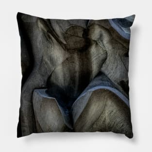 Sculptured shape up Close. Pillow