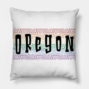 LGBTQ PATTERN AMERICA OREGON Pillow