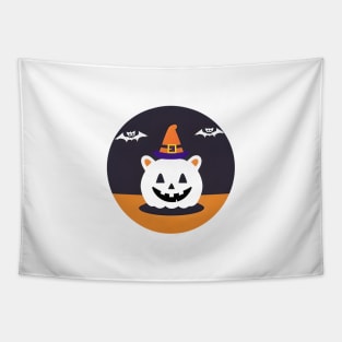 Cat'O lantern witch Tapestry