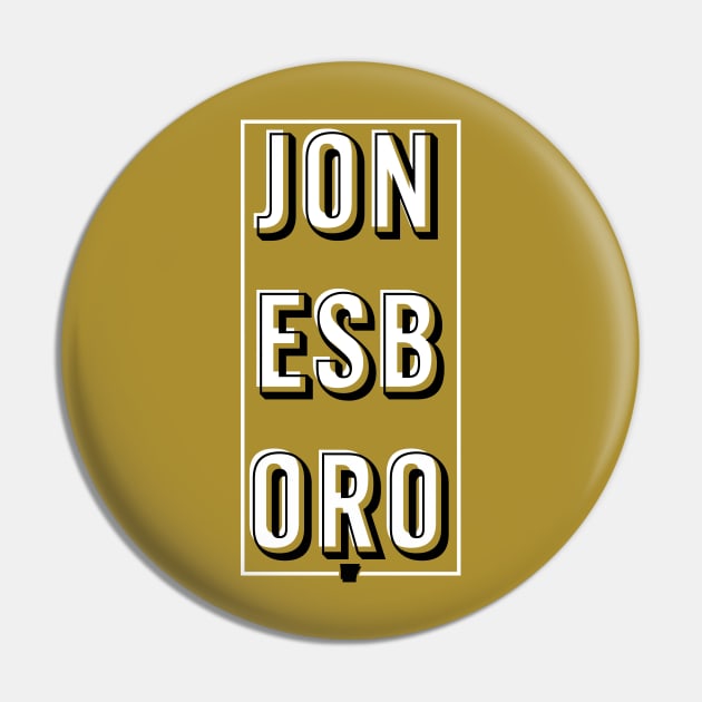 Jonesboro City Block Pin by rt-shirts