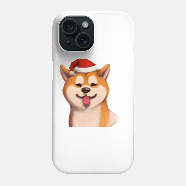 Cute Akita Inu Drawing Phone Case by Play Zoo