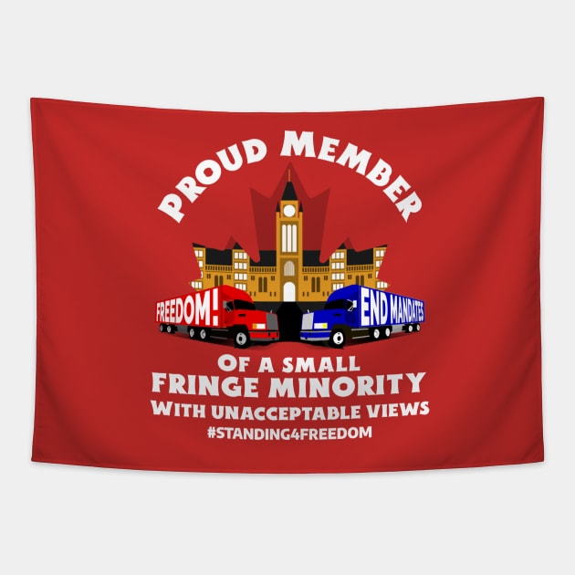 Proud Member of a Small Fringe Minority Tapestry by mikepod