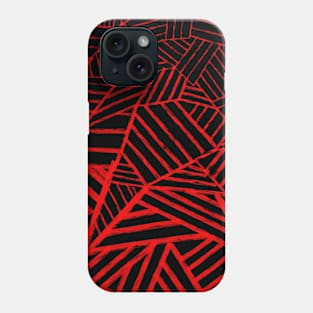 Line red pattern Phone Case