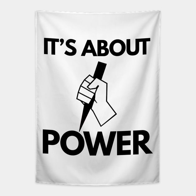 Buffy the vampire slayer quote it's about power Tapestry by shmoart