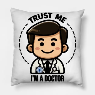 A Doctor's Cheerful Assurance Pillow