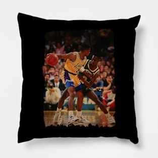 Byron Scott vs Gary Payton Vintage Pillow