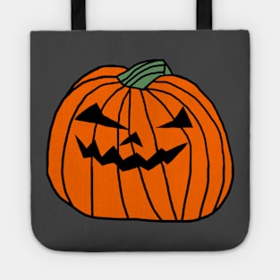 Big Halloween Horror Pumpkin Tote