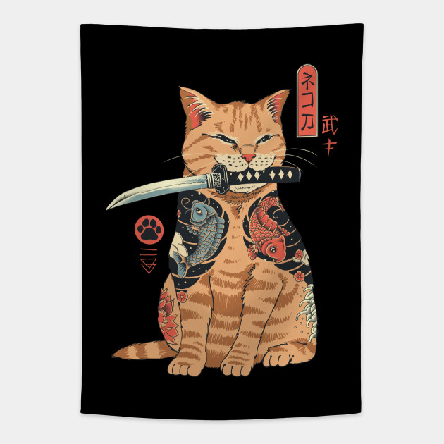 Tapestry cats top