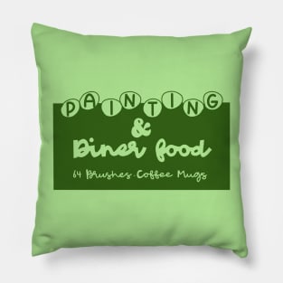 Painting & Diners Pillow