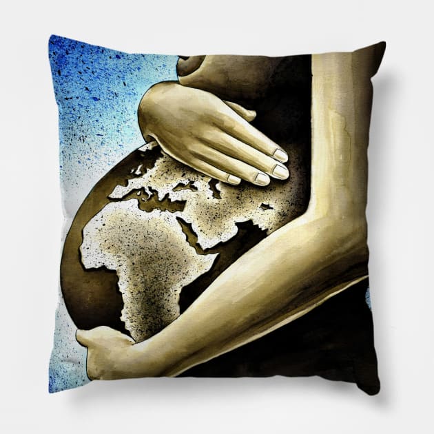 Mother Africa Pillow by benheineart