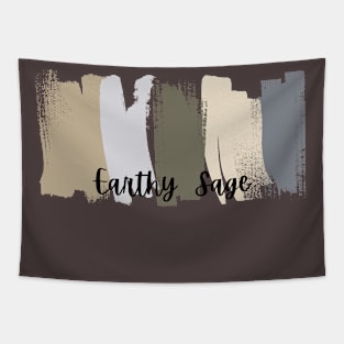 Earthy Sage Brush Stroke T-Shirt Tapestry