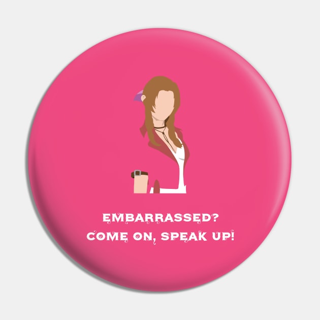 Motivational Aerith Gainsborough Quote Pin by Kidrock96