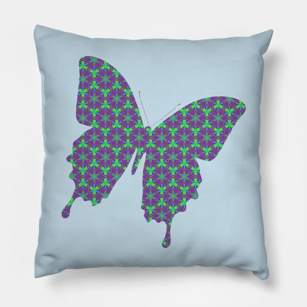 Lavender Pinwheels Pillow by BHDigitalArt