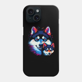 Siberian Husky Fathers Day Phone Case