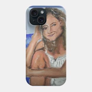 Jodie Foster on the beach Phone Case