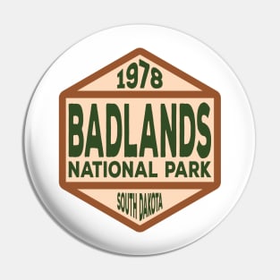 Badlands National Park badge Pin