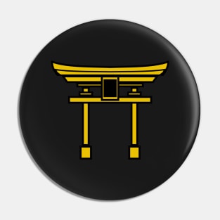 torii gate (gold) Pin