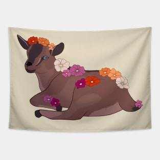 Lesbian Pride Baby Goat Kid Tapestry