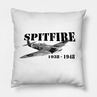 Spitfire Fighter Plane Pillow