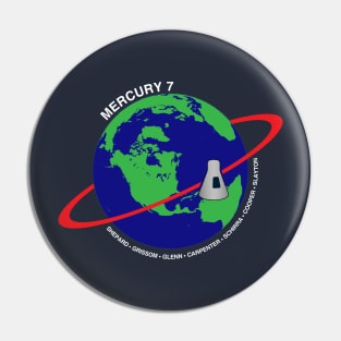 Mercury 7 (Dark - small variant) Pin