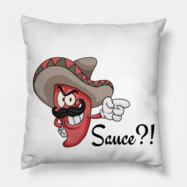 Sauce?! Pillow by Pipa's design