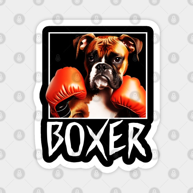 Boxer Dog Magnet by Megadorim