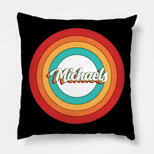 Michaels Name Shirt Vintage Michaels Circle Pillow