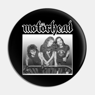 Motorhead Black White Pin