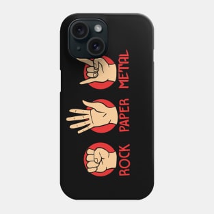 Rock paper metal Phone Case