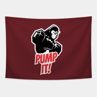 Pump It- Gym Gorilla Tapestry