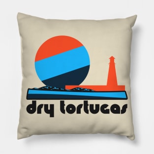 Retro Dry Tortugas ))(( Tourist Souvenir National Park Design Pillow