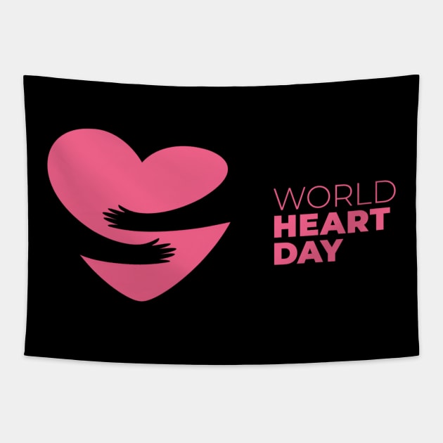 WORLD HEART DAY Tapestry by busines_night