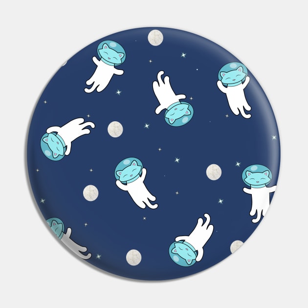 Space cat, cute pattern Pin by Purrfect