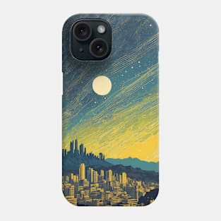 Belo Horizonte Starry Night Brazil Vintage Tourism Travel Poster Phone Case