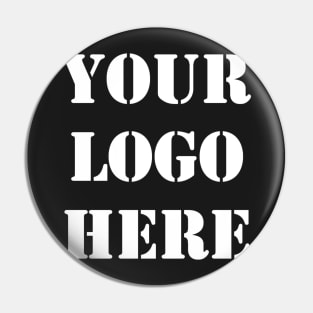 Your Logo Here White Pin