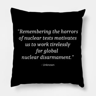 International Day Against Nuclear Tests Pillow