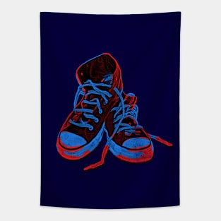 Pop Art Sneakers Tapestry