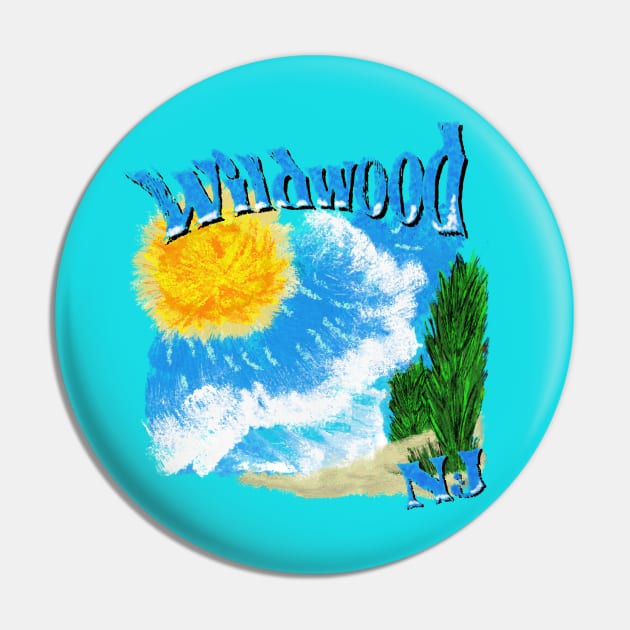 Wildwood NJ Pin by DJDannerDesigns