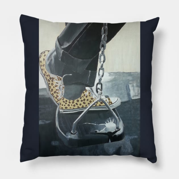 leopard sneakers Pillow by laurie3