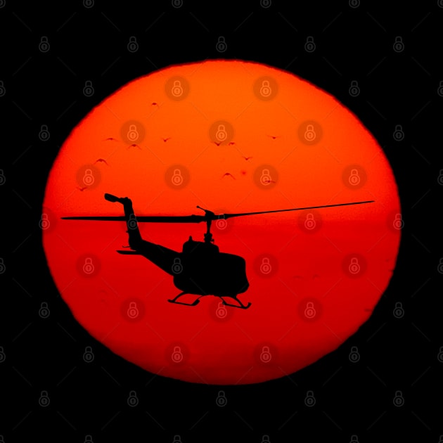 Vietnam Helicopter Sunset by Suprise MF