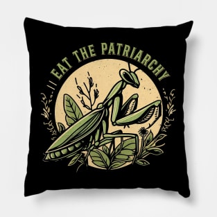 Eat the Patriarchy - Praying Mantis Pillow