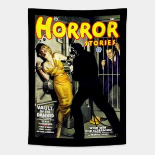 Horror Stories Magazine Cover July 1935 Tapestry