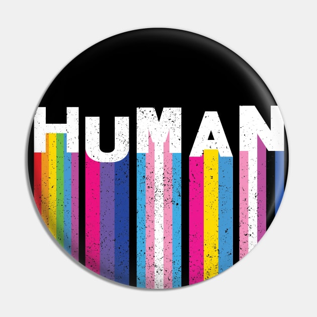 LGBT Pride Flags Human Pin by Geektopia