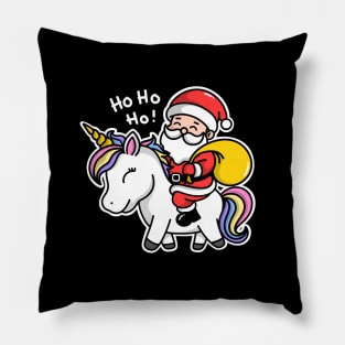 Unicorn and Santa Claus Pillow